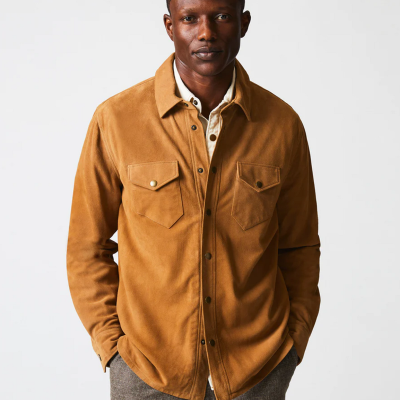 Billy Reid Billy Reid Savoy Suede Workshirt