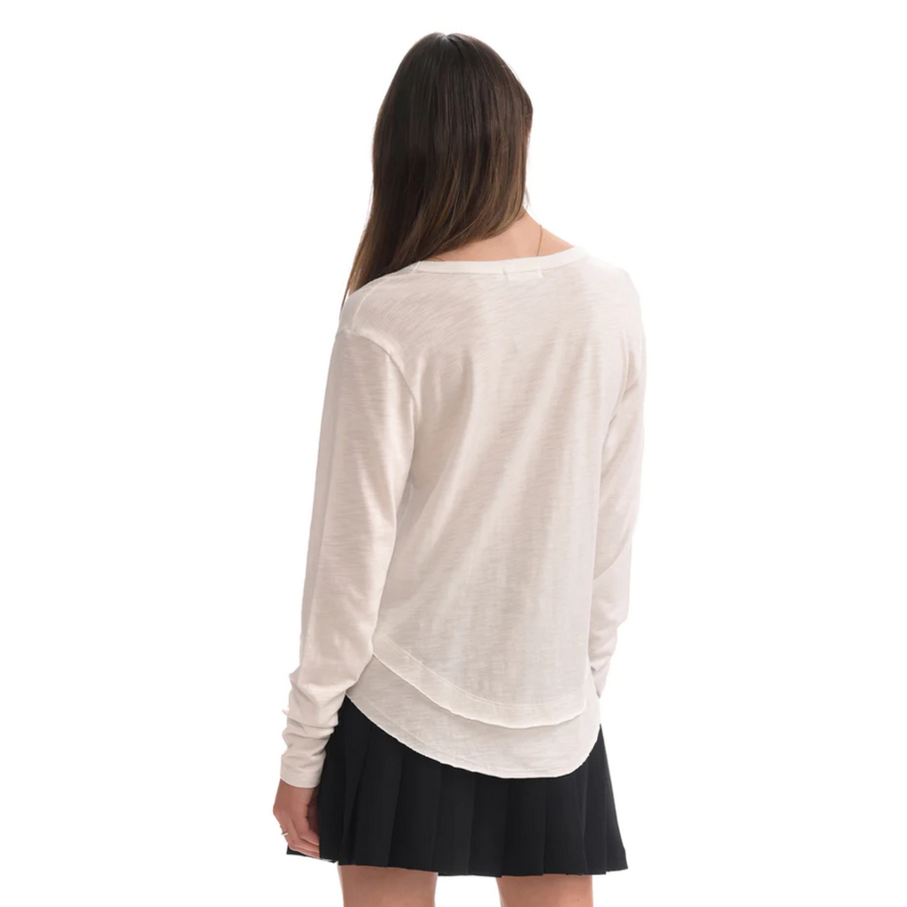 CHEERLEADER CHRLDR Ava Long Sleeve Mock Layer T-Shirt