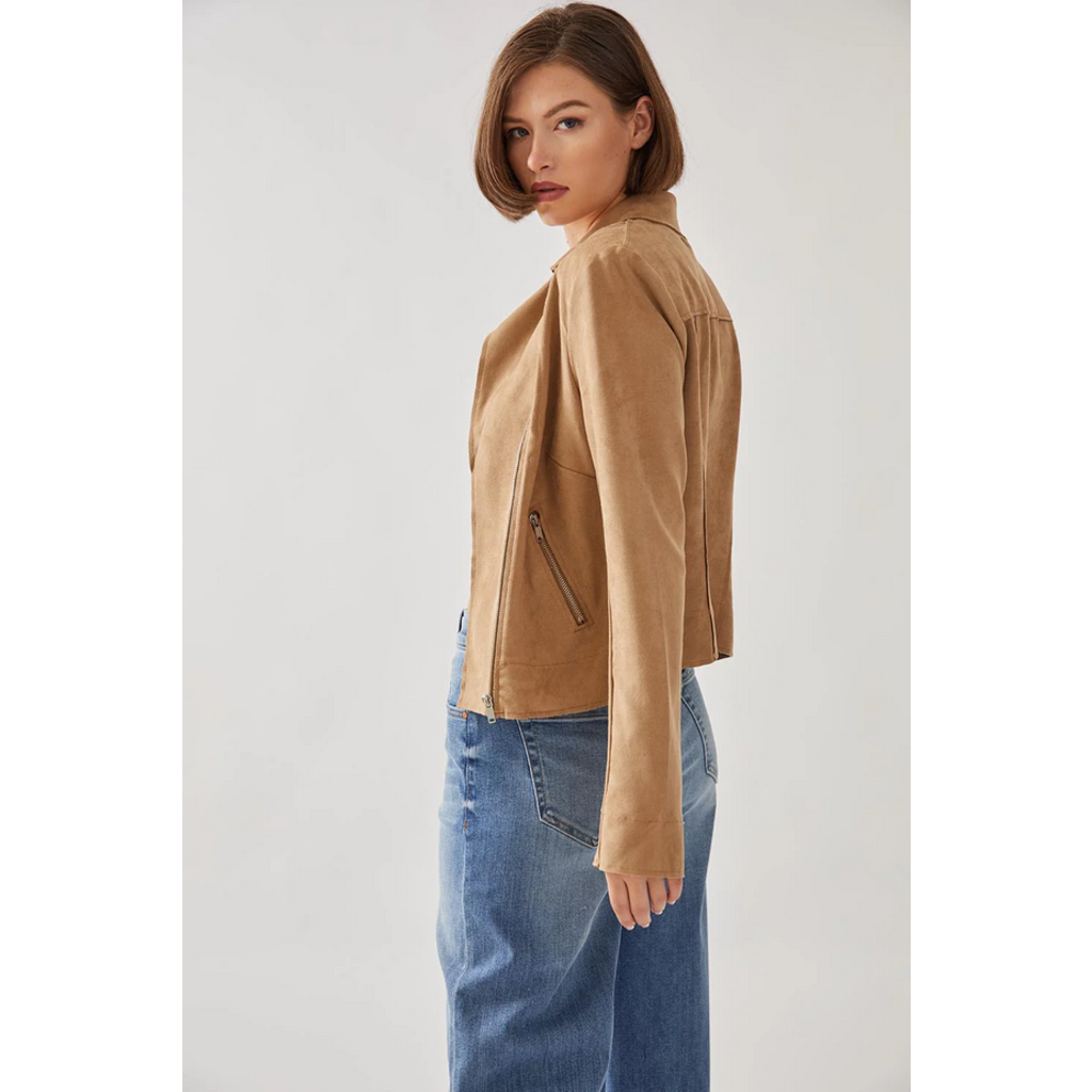 Level 99 Level 99 Vegan Suede Moto Jacket