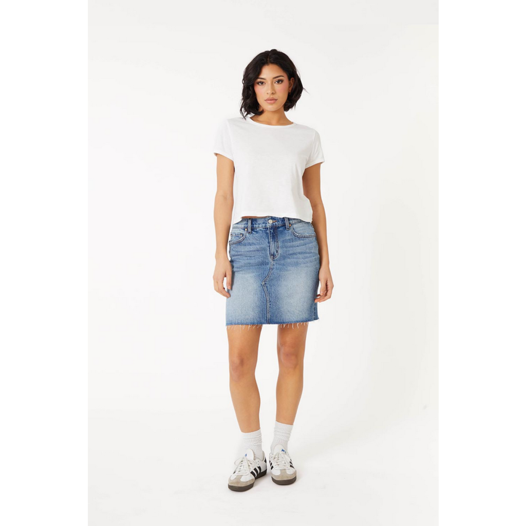 Ladies Level 99 Level 99 Miley Denim Mini Skirt