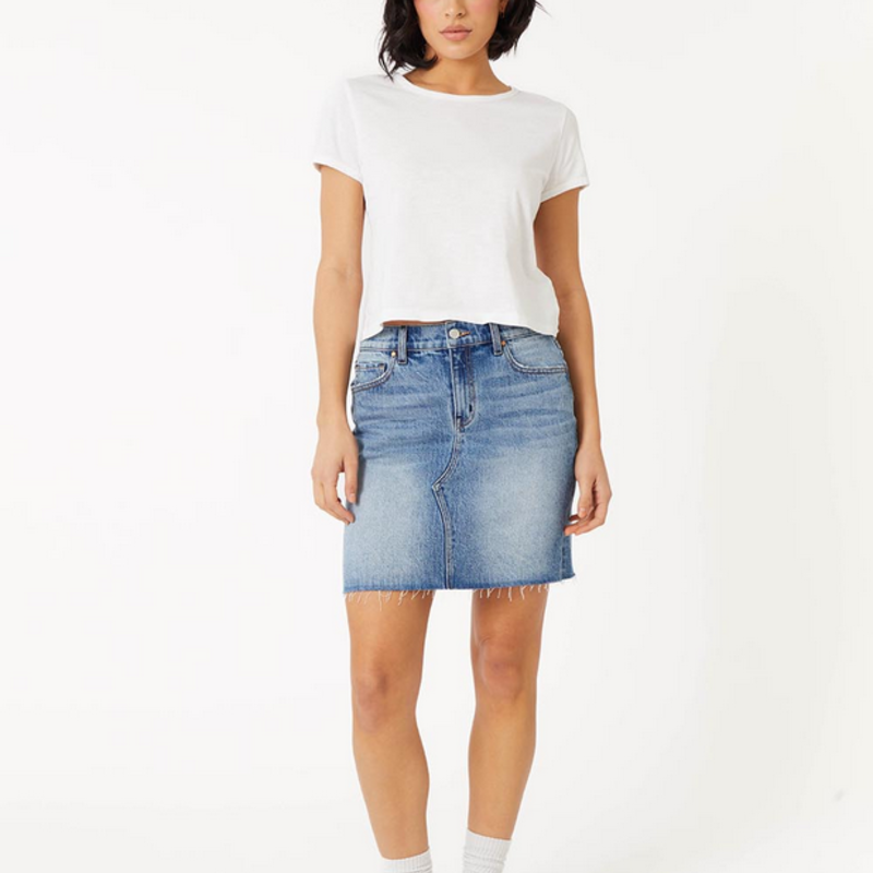 Ladies Level 99 Level 99 Miley Denim Mini Skirt