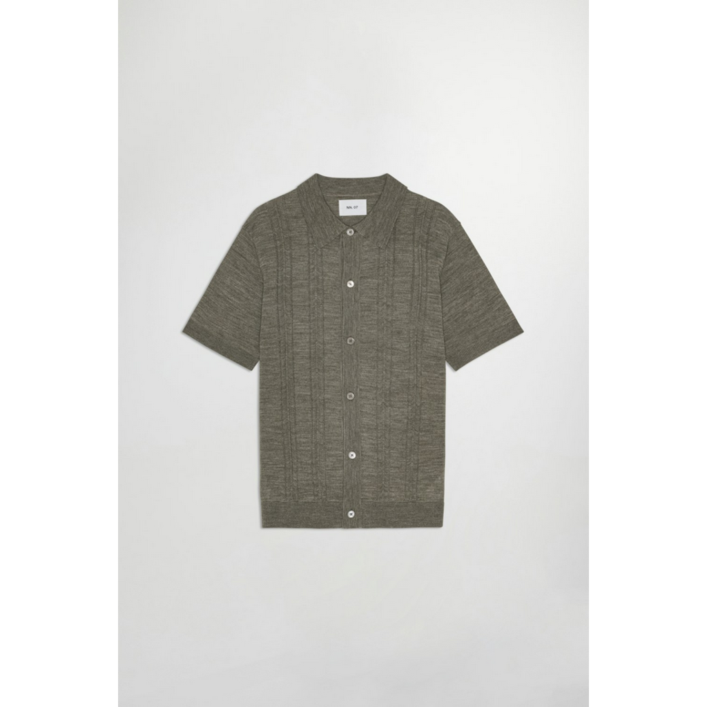 No Nationality NNO7 Thor Textured SS Cardigan