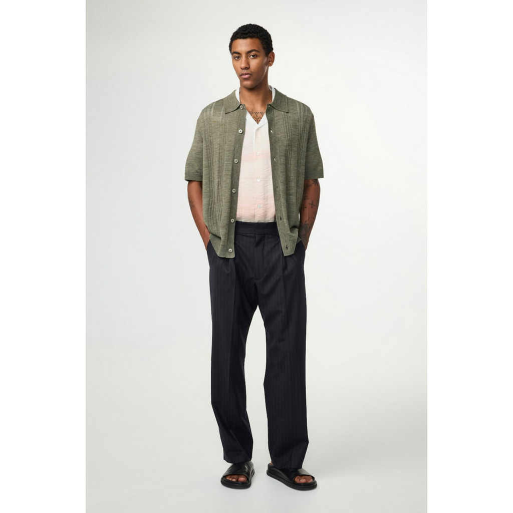No Nationality NNO7 Thor Textured SS Cardigan
