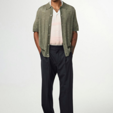 No Nationality NNO7 Thor Textured SS Cardigan