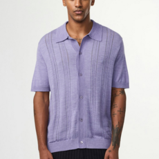 No Nationality NNO7 Thor Textured SS Cardigan