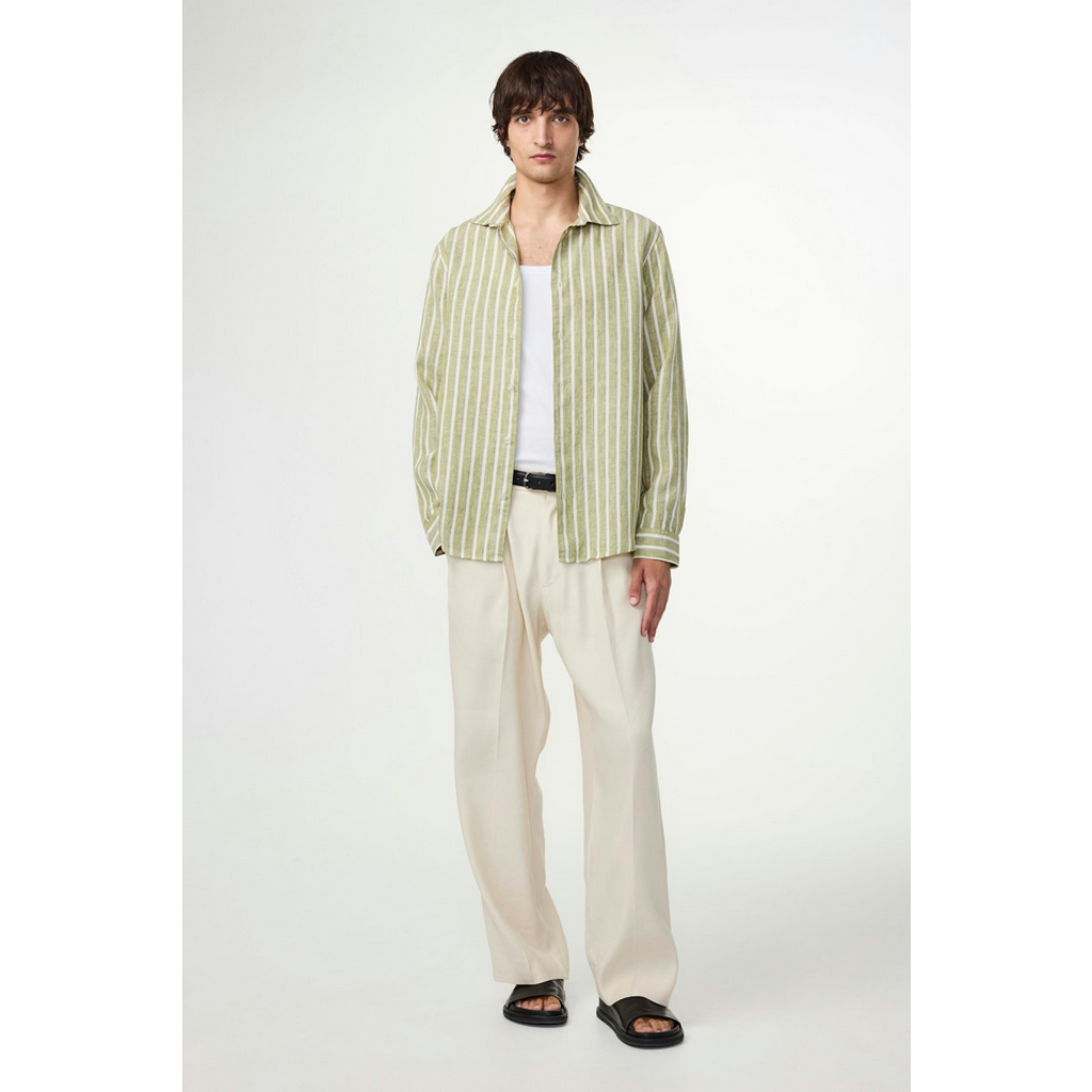No Nationality NNO7 Enzo LS Linen Shirt