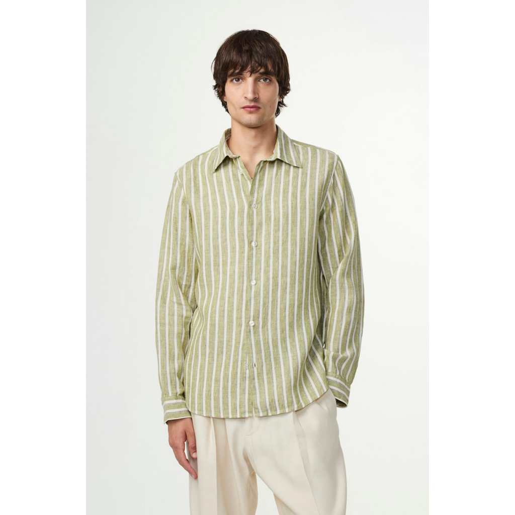 No Nationality NNO7 Enzo LS Linen Shirt
