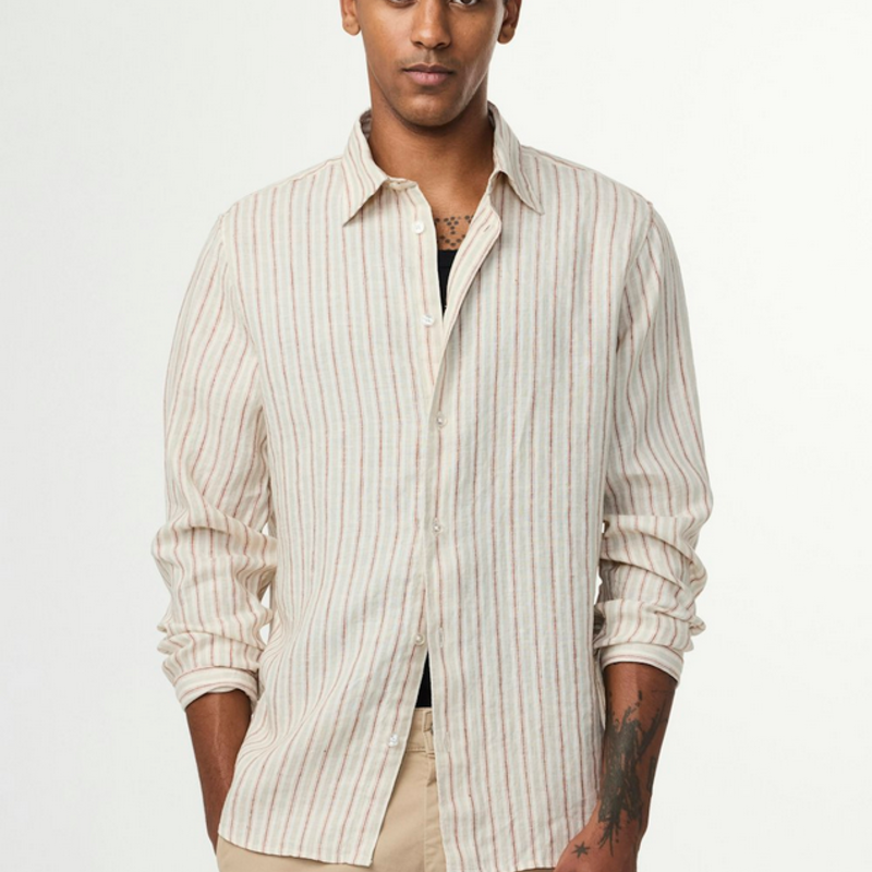 No Nationality NNO7 Enzo LS Linen Shirt