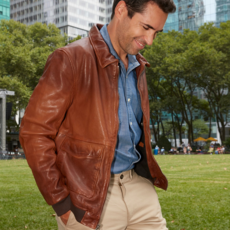 Mauritius MAURITIUS Dawson Leather Bomber
