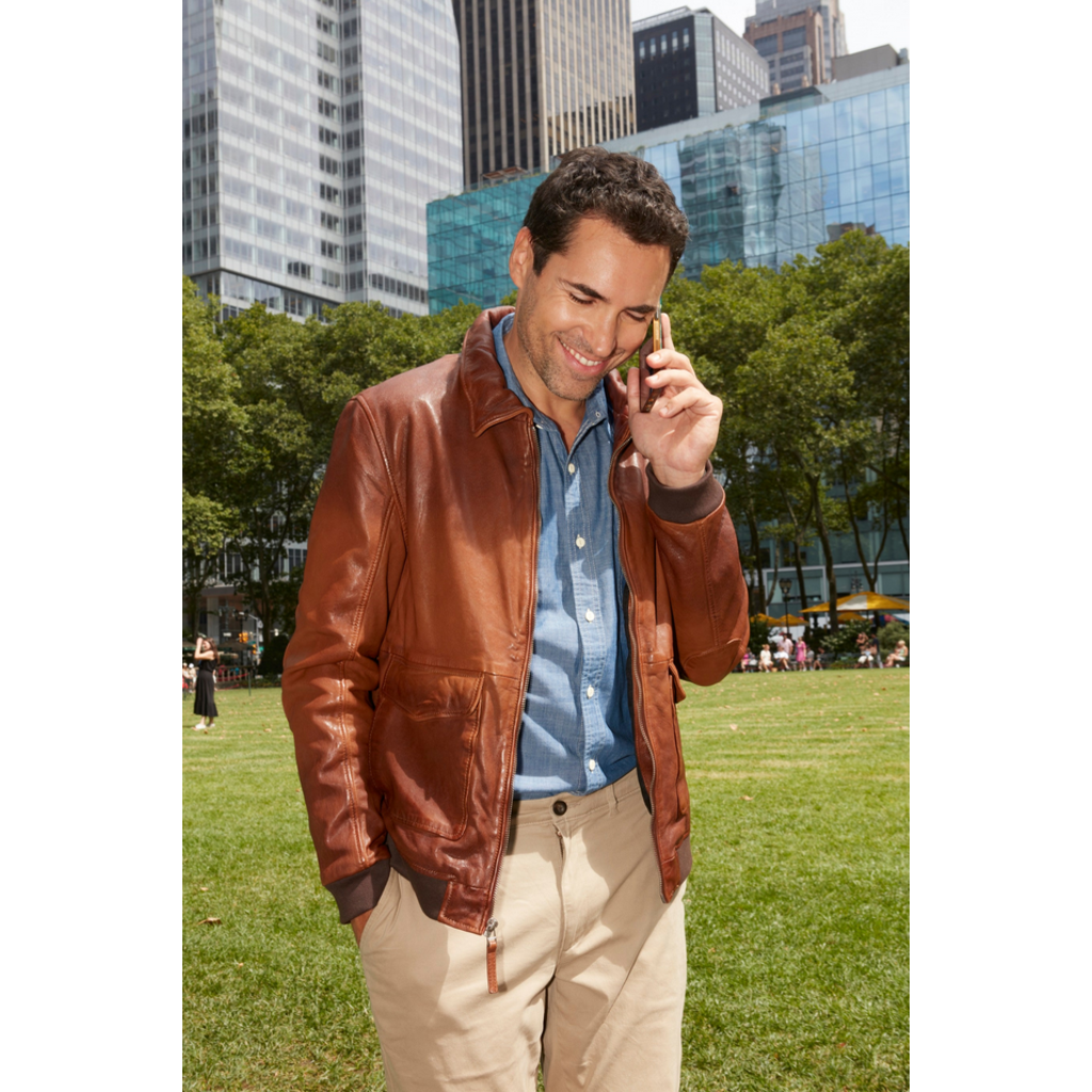 Mauritius MAURITIUS Dawson Leather Bomber