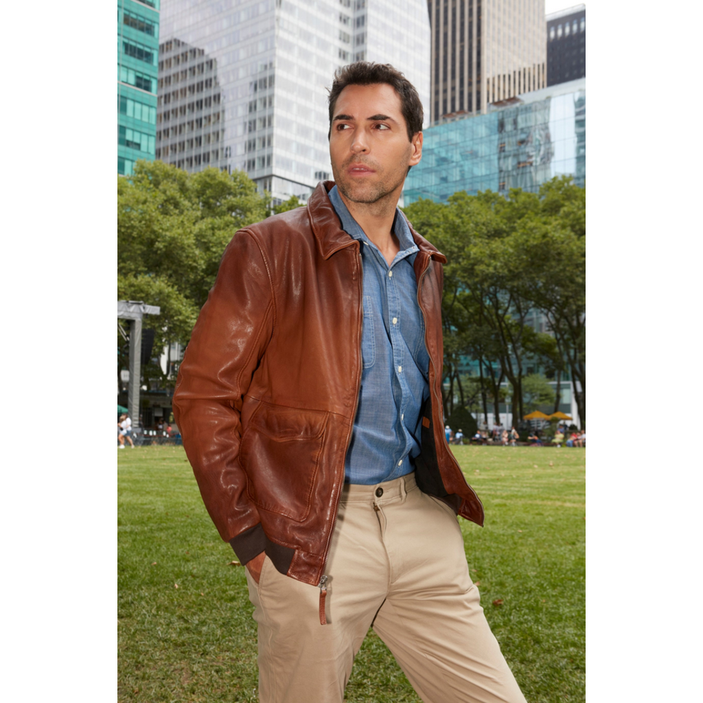 Mauritius MAURITIUS Dawson Leather Bomber