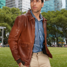 Mauritius MAURITIUS Dawson Leather Bomber