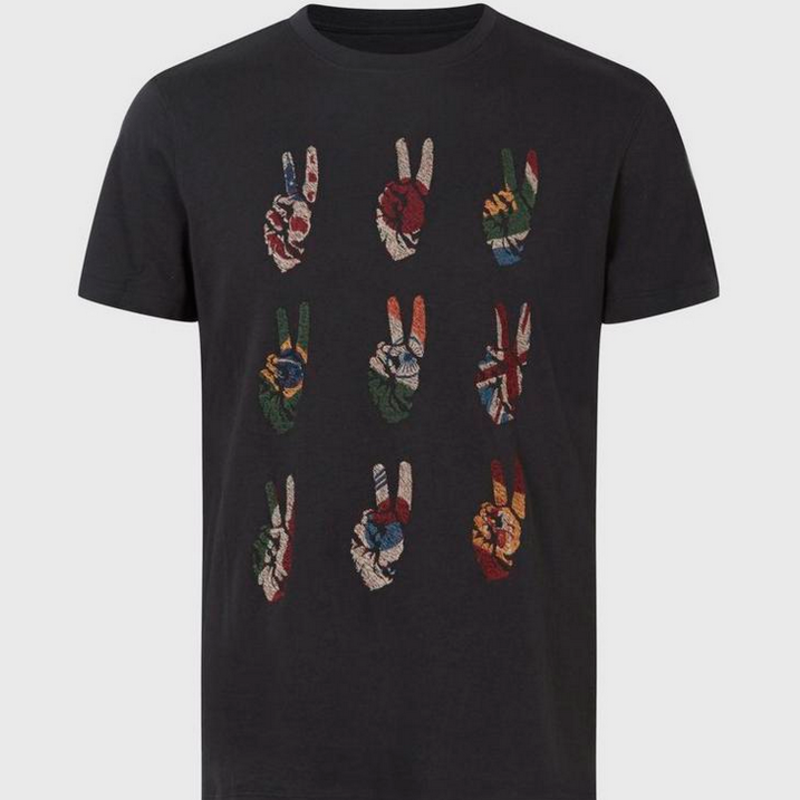 John Varvatos John Varvatos Multi Peace Hand Tee