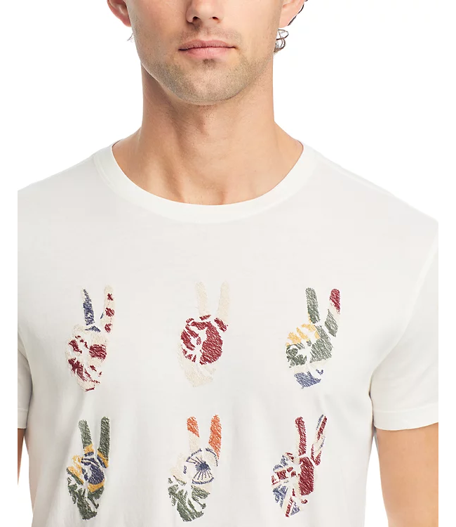 John Varvatos John Varvatos Multi Peace Hand Tee