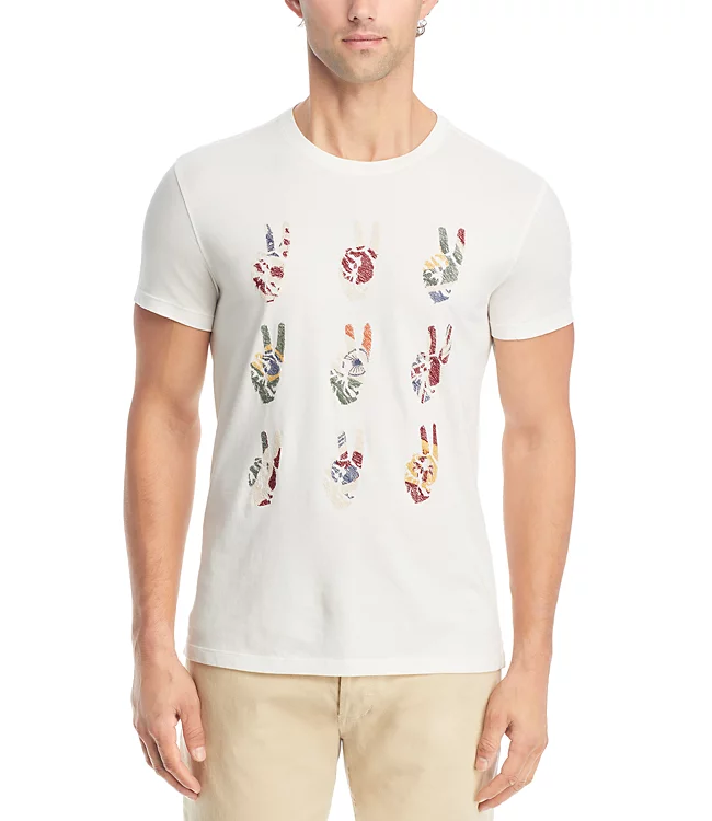John Varvatos John Varvatos Multi Peace Hand Tee