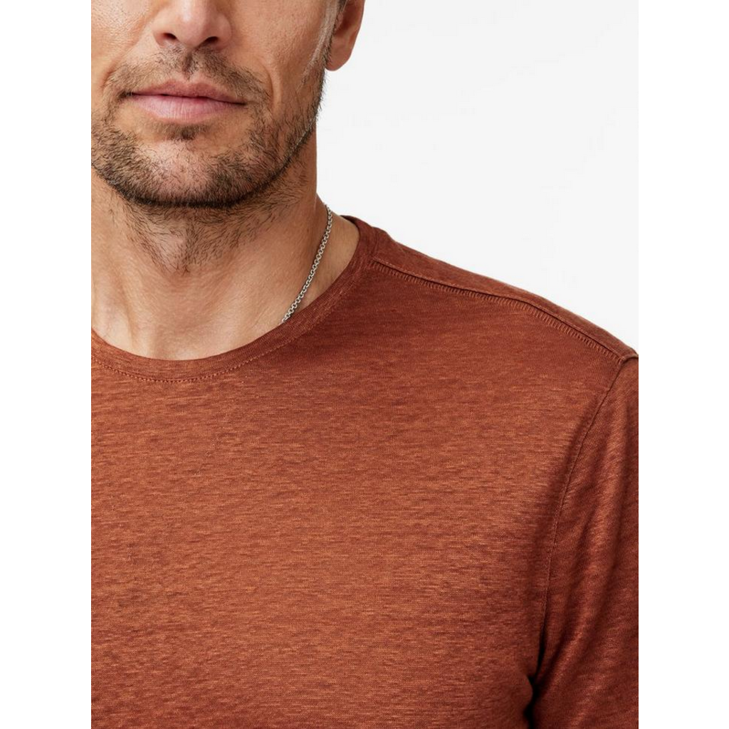 John Varvatos John Varvatos Mott SS Linen Crew