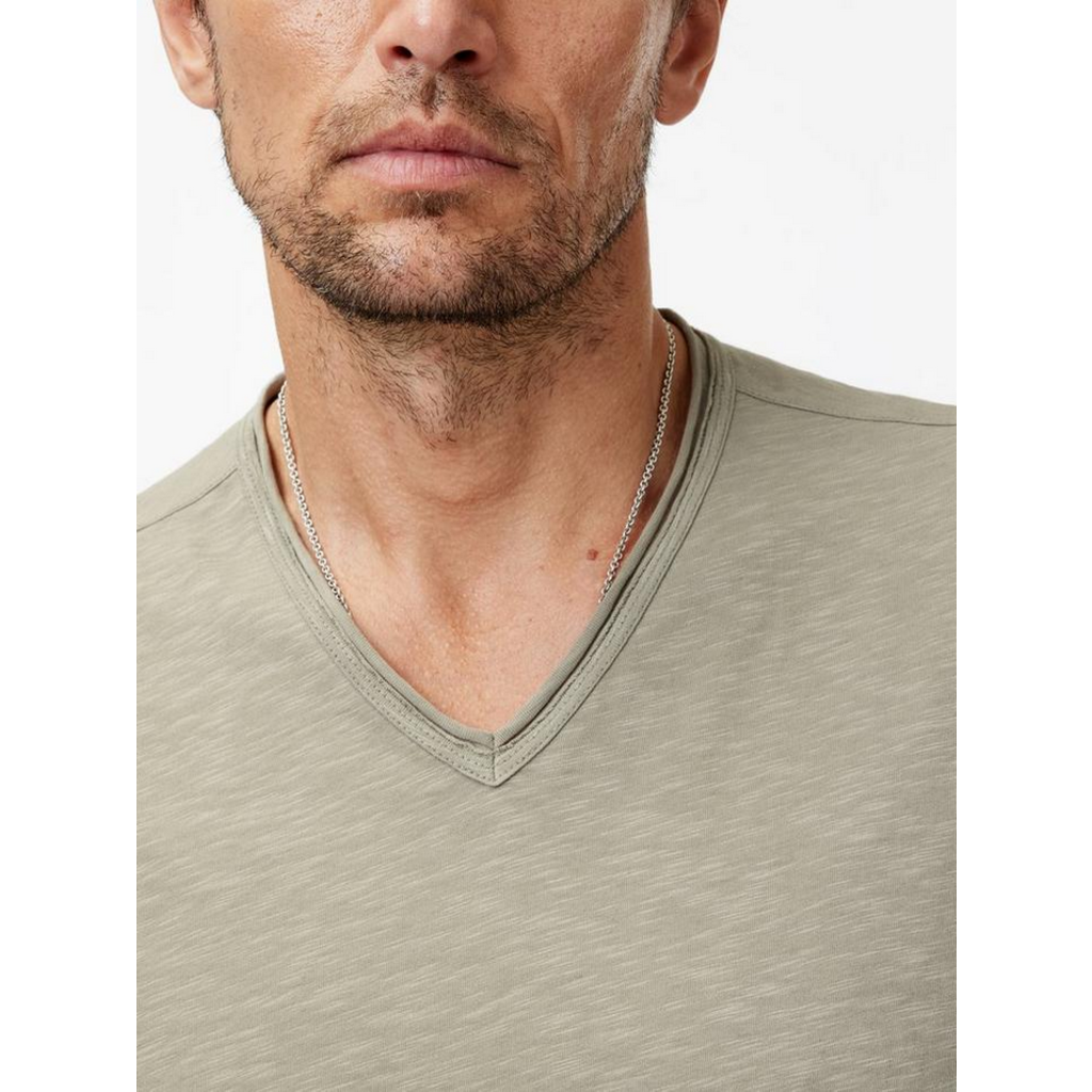 John Varvatos John Varvatos Miles SS  Slub V Neck