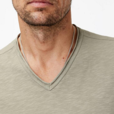 John Varvatos John Varvatos Miles SS  Slub V Neck