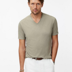 John Varvatos John Varvatos Miles SS  Slub V Neck