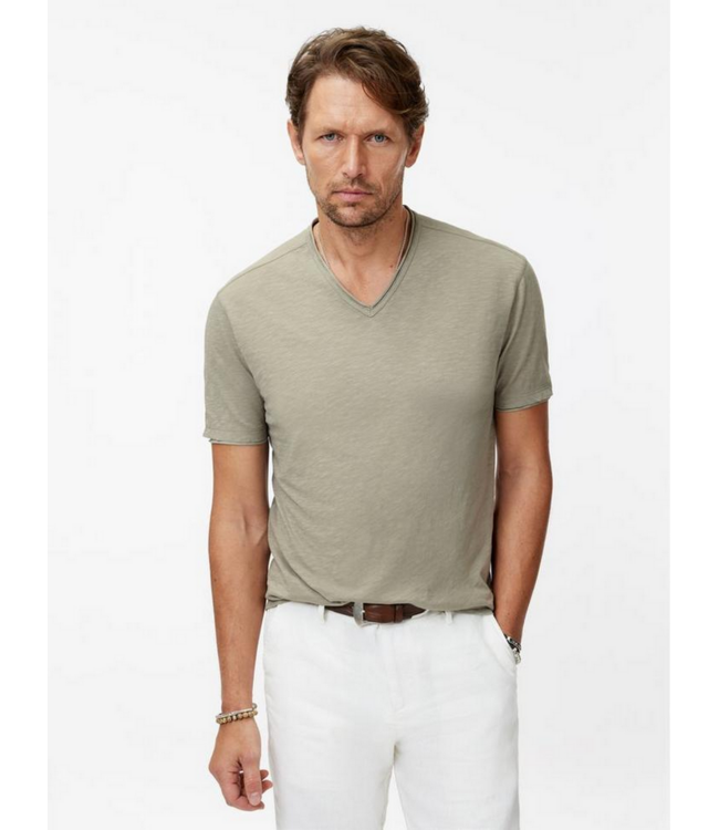John Varvatos John Varvatos Miles SS  Slub V Neck