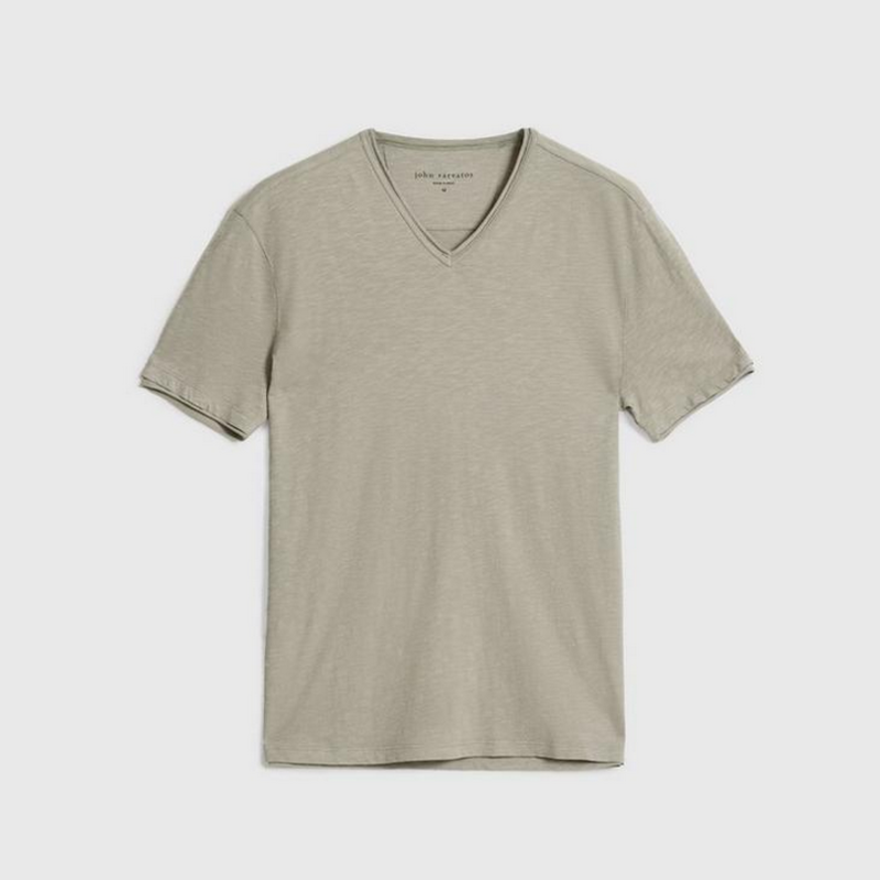John Varvatos John Varvatos Miles SS  Slub V Neck