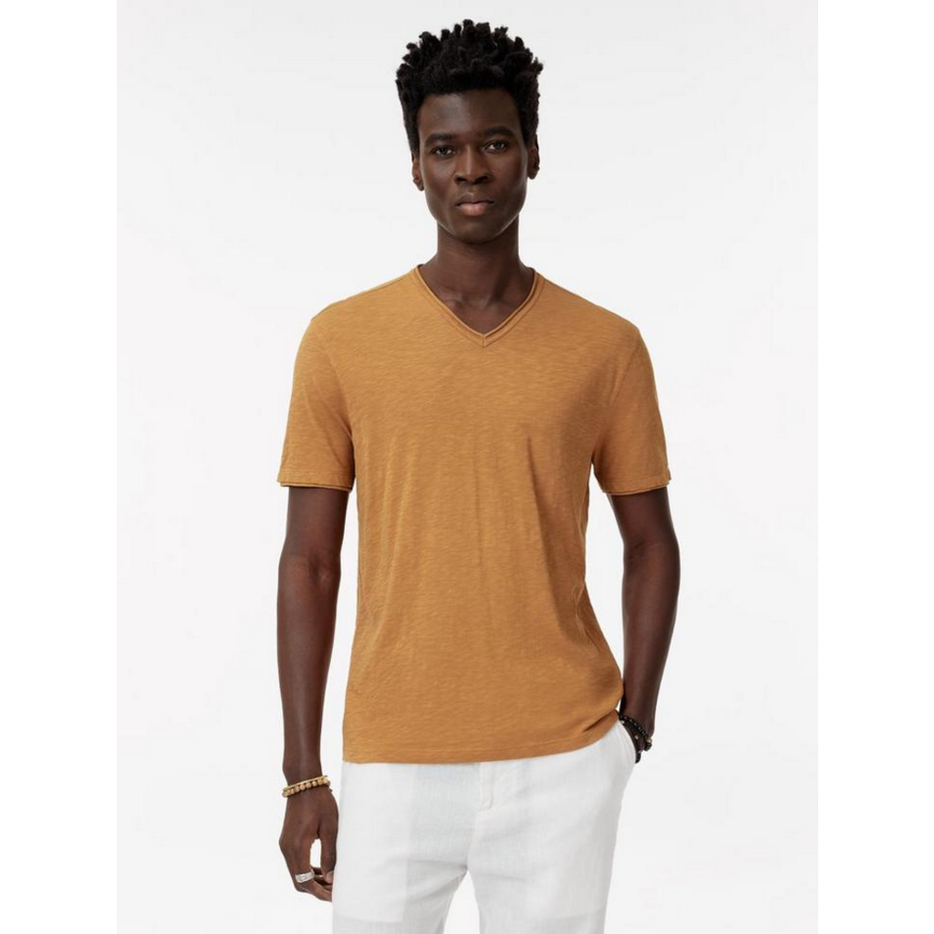 John Varvatos John Varvatos Miles SS  Slub V Neck