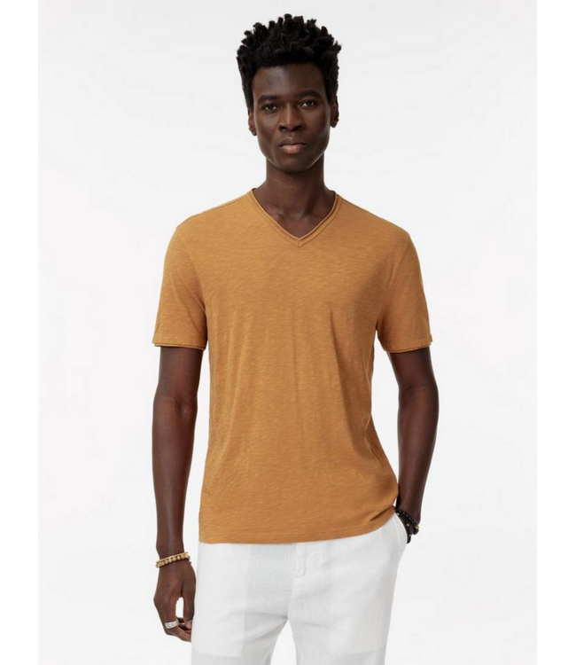 John Varvatos John Varvatos Miles SS  Slub V Neck
