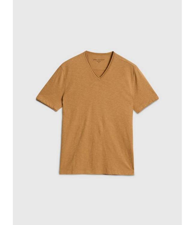 John Varvatos John Varvatos Miles SS  Slub V Neck
