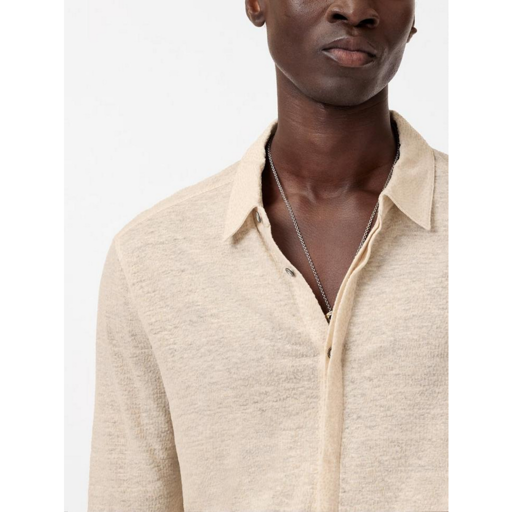 John Varvatos John Varvatos Carrilho LS Flocked Shirt