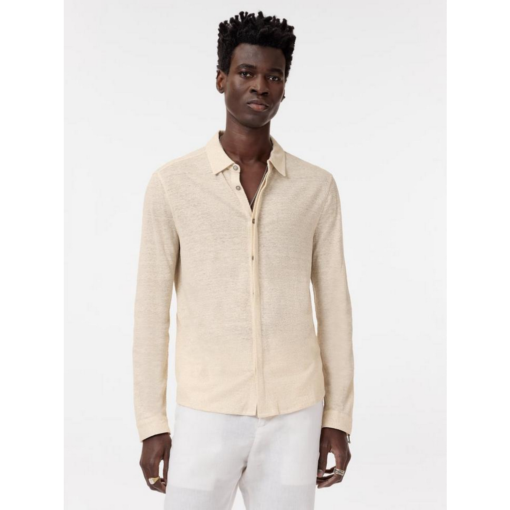 John Varvatos John Varvatos Carrilho LS Flocked Shirt