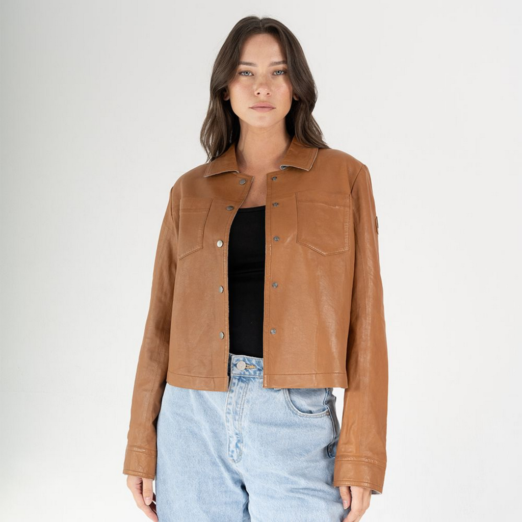 MAURITIUS Lefei Leather Shacket
