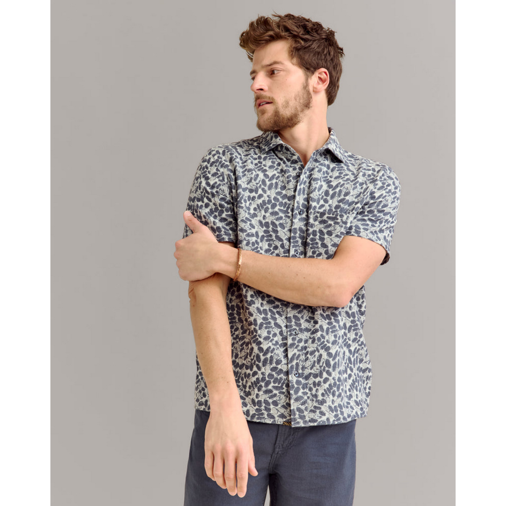 Billy Reid Billy Reid Pebble Jacquard Shirt