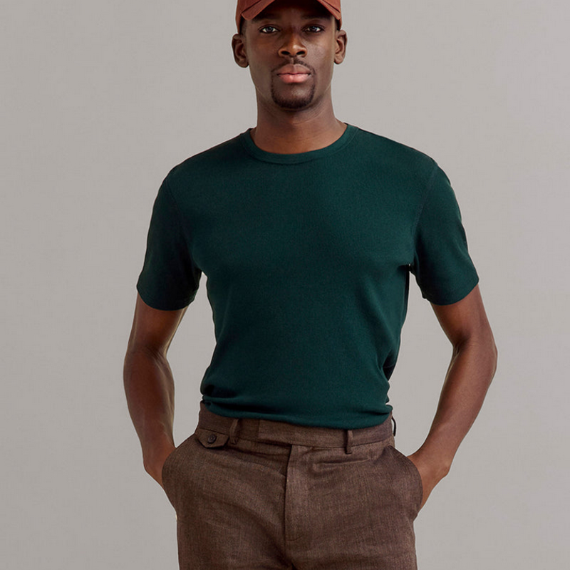 Billy Reid Billy Reid  Short Sleeve Rib Crew