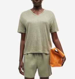 SAMSOE SAMSOE Saeli Linen V-Neck Tee
