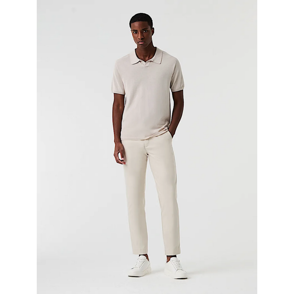 Alpha Tauri Alpha Tuari 3D Cott/Linen Knit SS V-Neck