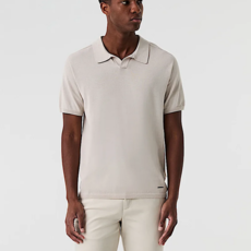 Alpha Tauri Alpha Tuari 3D Cott/Linen Knit SS V-Neck