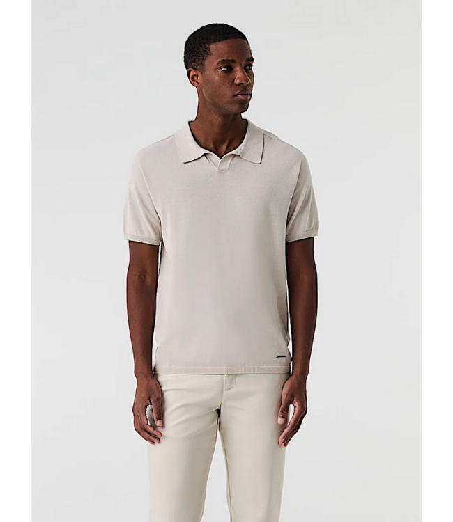 Alpha Tauri Alpha Tuari 3D Cott/Linen Knit SS V-Neck