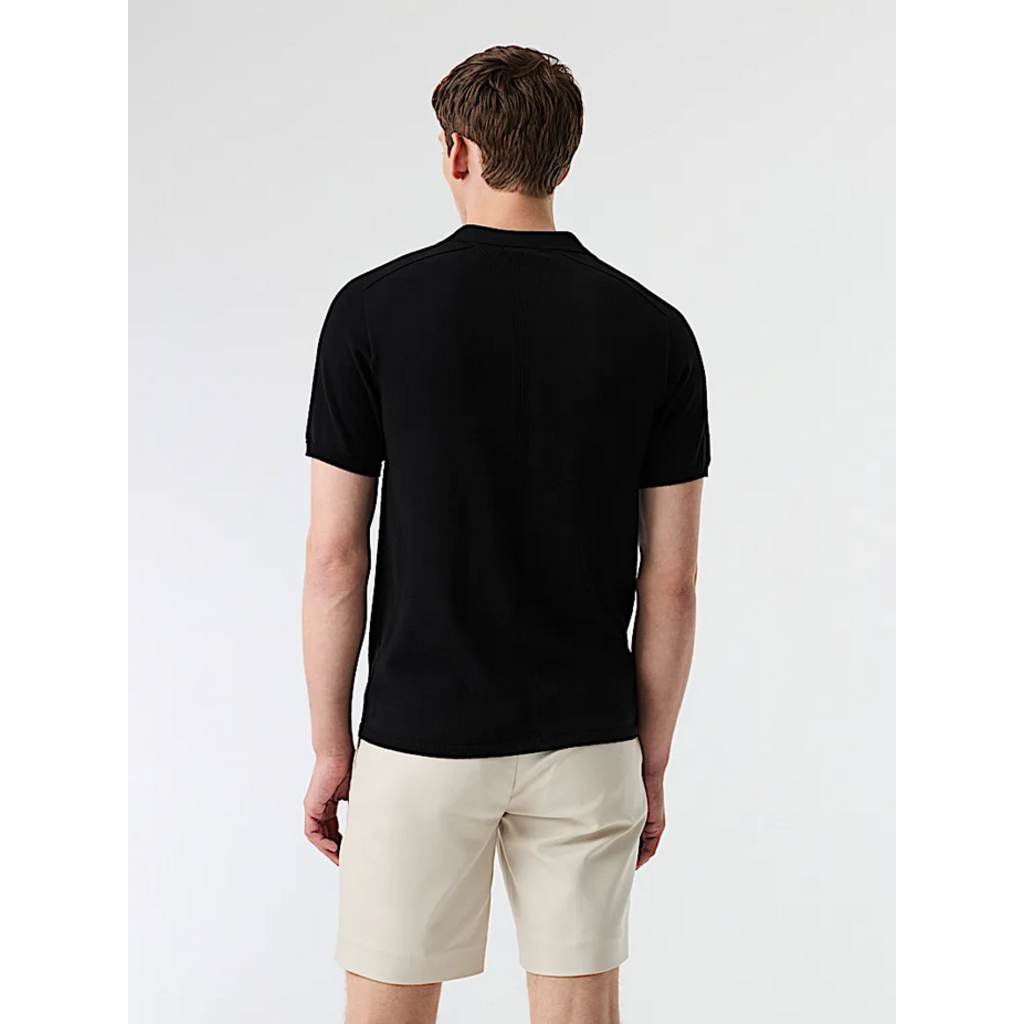 Alpha Tauri Alpha Tuari 3D Cott/Linen Knit SS V-Neck