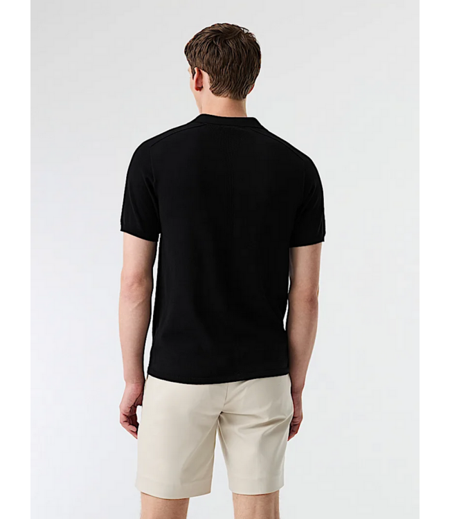 Alpha Tauri Alpha Tuari 3D Cott/Linen Knit SS V-Neck