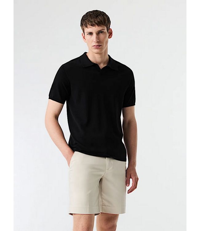 Alpha Tauri Alpha Tuari 3D Cott/Linen Knit SS V-Neck