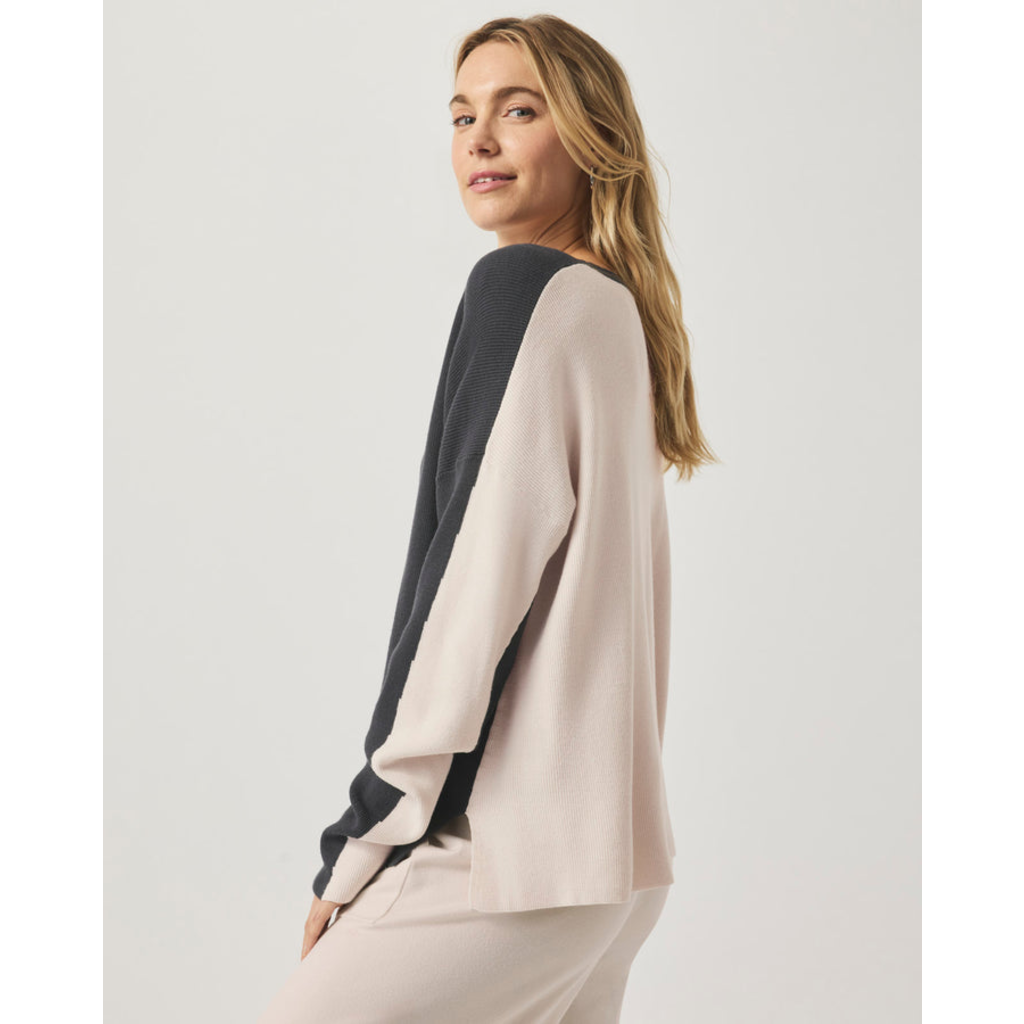 Ladies SPLENDID Splendid Veronica Two Tone Sweater