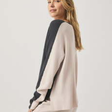 Ladies SPLENDID Splendid Veronica Two Tone Sweater