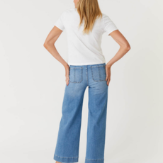 Ladies Level 99 Level 99 Camille Exposed Button Wide Leg