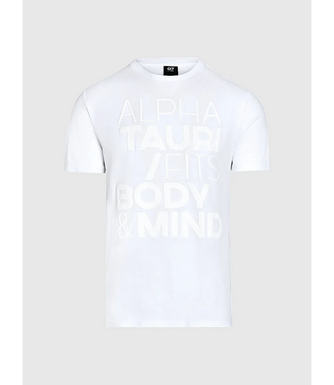 Alpha Tauri ALPHA TAURI Perforated Print Slim Tee
