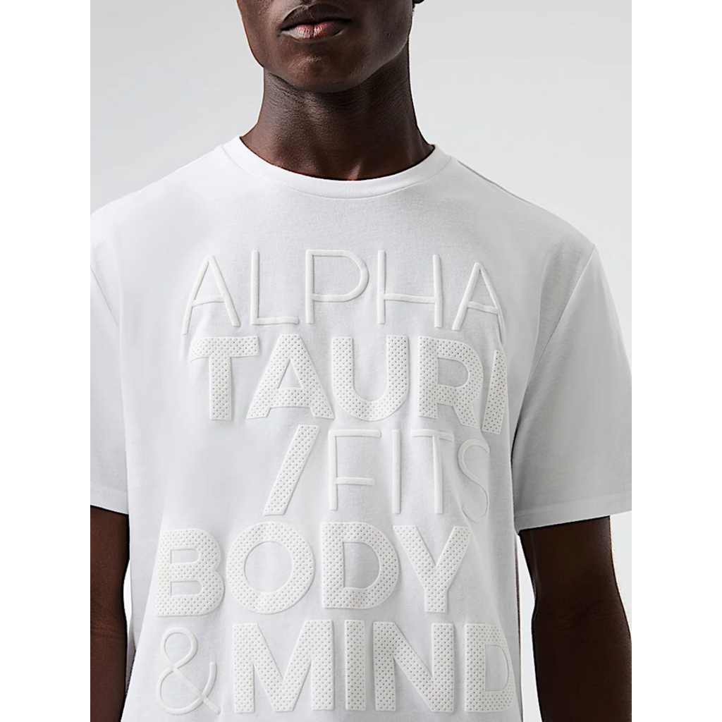 Alpha Tauri ALPHA TAURI Perforated Print Slim Tee