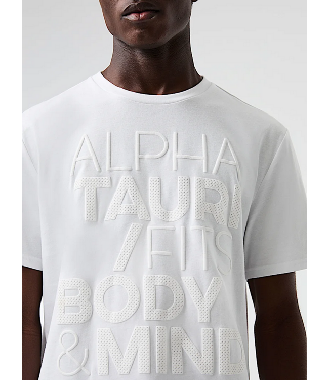 Alpha Tauri ALPHA TAURI Perforated Print Slim Tee
