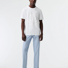 Alpha Tauri ALPHA TAURI Perforated Print Slim Tee
