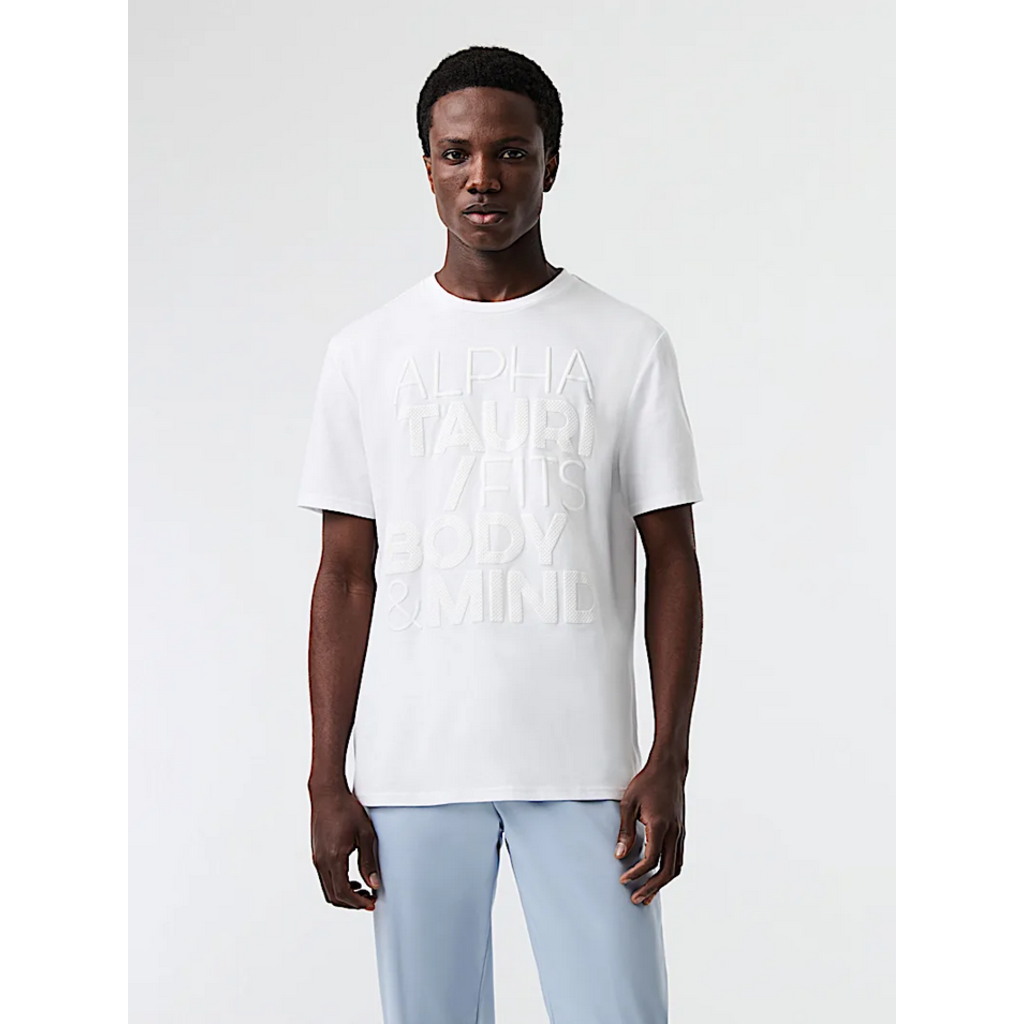 Alpha Tauri ALPHA TAURI Perforated Print Slim Tee