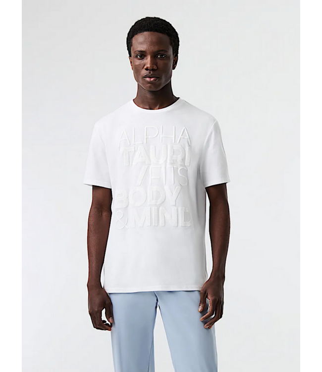 Alpha Tauri ALPHA TAURI Perforated Print Slim Tee