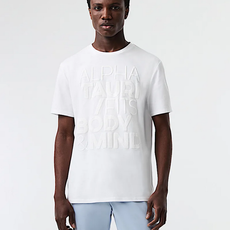 Alpha Tauri ALPHA TAURI Perforated Print Slim Tee